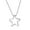 White, variant on Bling Queen Women's Silver Plated Star Winded Pendant With Long Chain, Zirconia Necklace, Star Pendant, Women Necklace, Cubic Zirconia Star Necklace, Dainty Necklaces For Women Trendy(Silver)