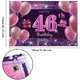 thumbnail image 2 of Decoraciones De Cumpleaños Número 46 Para Niñas, Cartel De Feliz Cumpleaños Imisi, Decoraciones Rosas Para Una Fiesta De Cumpleaños, Telón De Fondo Para Mujeres, 2 of 5