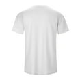 thumbnail image 3 of Men Summer Tops Turtleneck Men Petite Mens Clothes Fall Trendy Lady Athletic Shirt Print T Shirts Spandex Fitted Shirts Workwear Polyester Shirt Mens Casual Turtleneck Tee Slim Work M White 2XL, 3 of 7