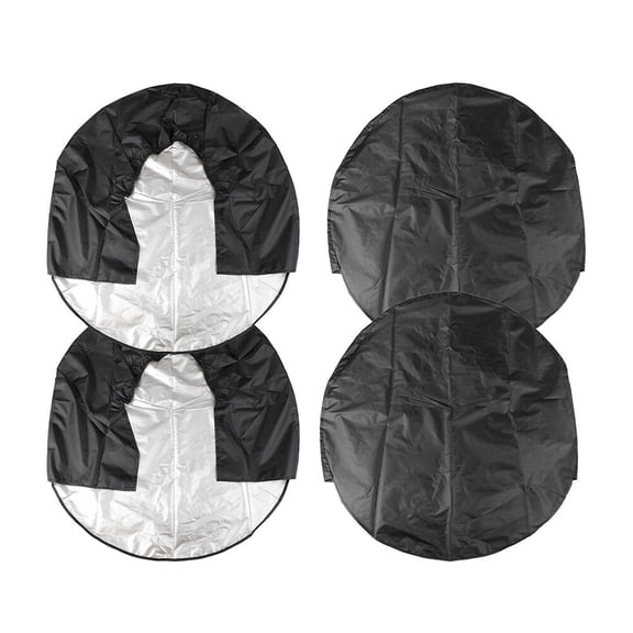 4pcs 30-32 Inch 76-81cm Waterproof Wheel Tire Covers Case Car Tires Storage Bag Vehicle Wheel Protector for RV Truck Car Camper Trailer