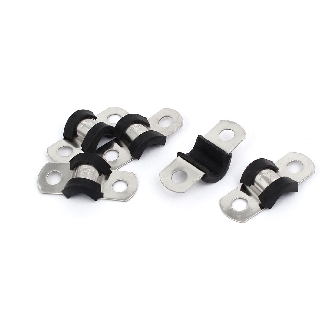 15mm U Clips EPDM Rubber Lined Mounting Brackets Clamps 5 Pcs 