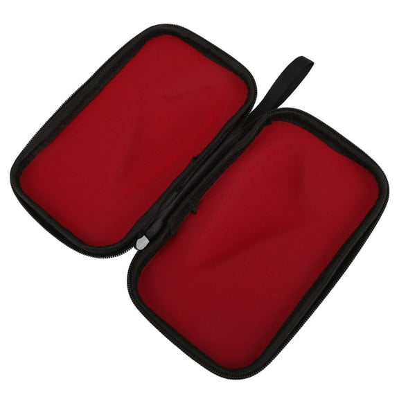 FRCOLOR 12 Hole Ocarina Protective Travel Case EVA Hard Shell Storage Bag With Handle Shockproof For Outdoor Travel Storage