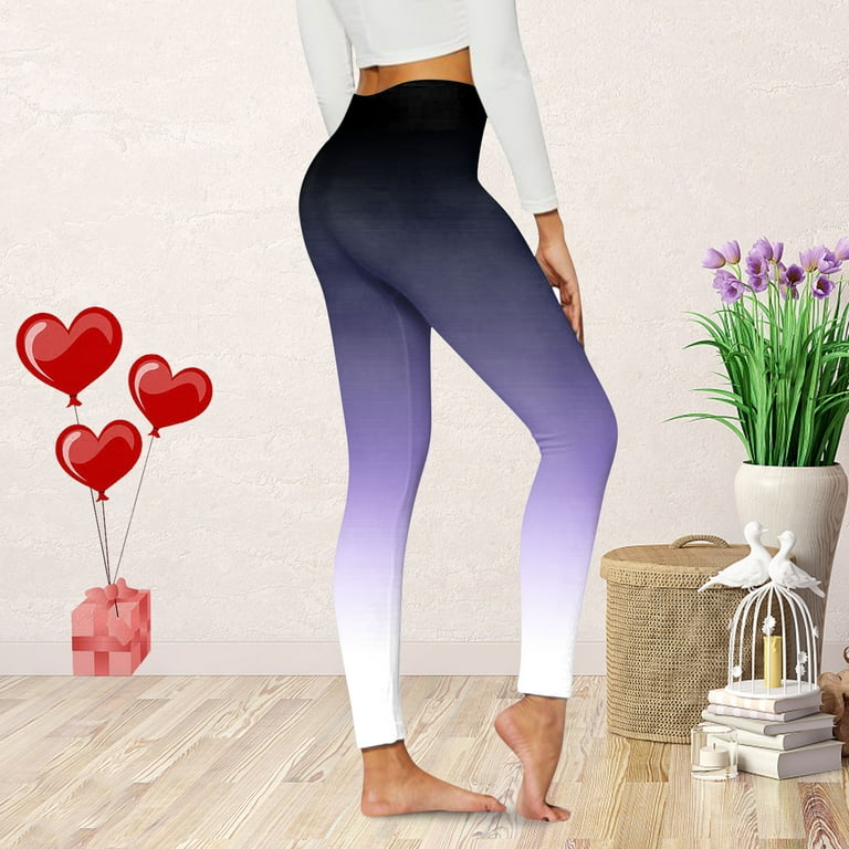 EHQJNJ Thermal Leggings Yoga Pants Petite Length Womens Leggings Valentine  Day Cute Print Casual Comfortable Home Leggings Boot Pants
