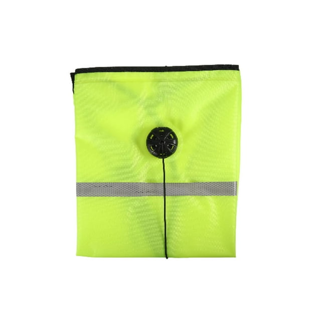 QualitChoice Diving Bags Convenient Fishing Bag Large Capacity Drawstring Multipurpose Containers Outdoor Household Storing Orange Fluorescent color