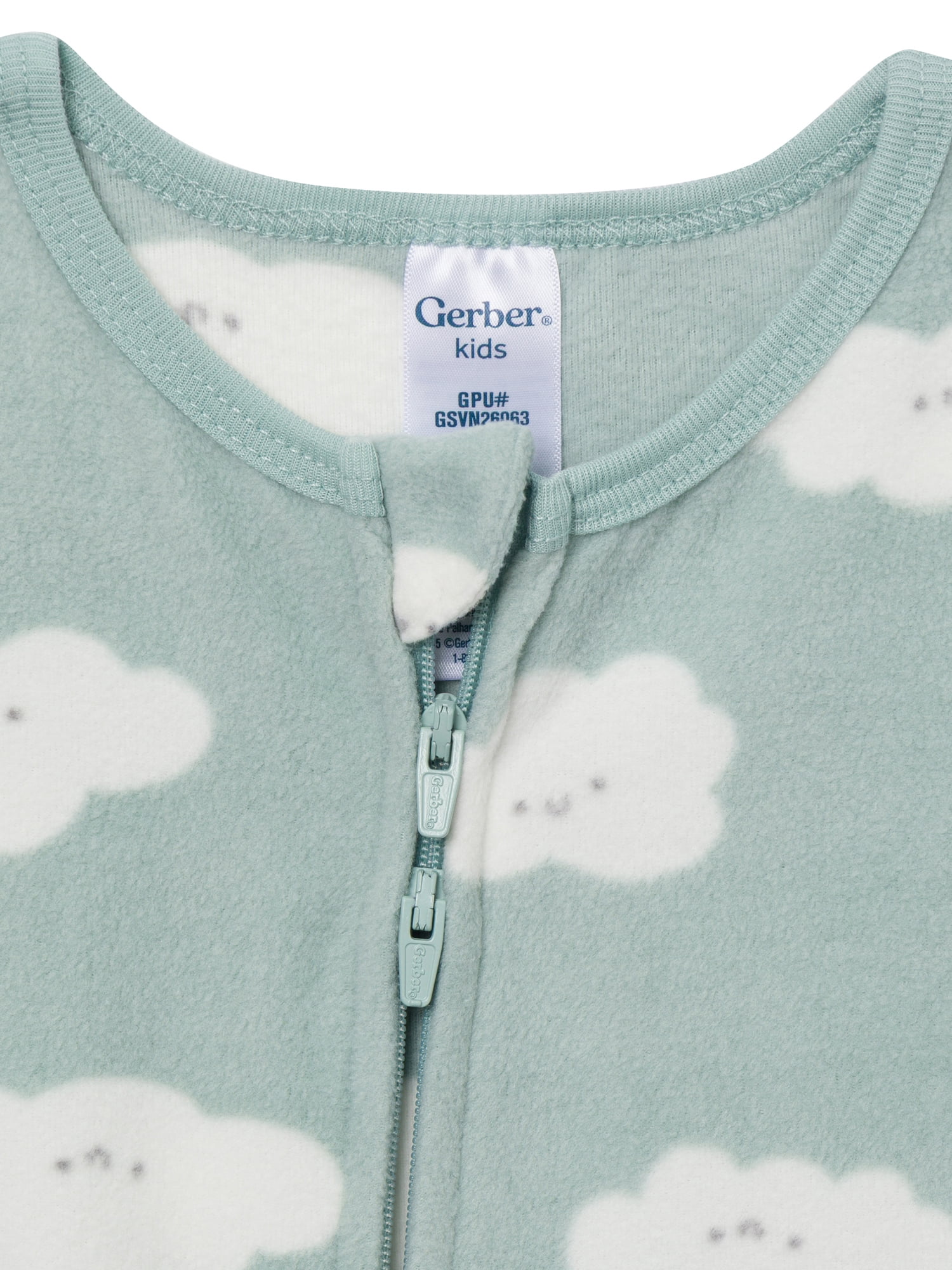 Gerber Baby and Toddler Neutral Microfleece 2-Way Zipper Blanket Sleeper Pajamas, 2-Pack, Sizes 0/3 Months - 5T