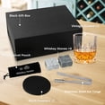 thumbnail image 6 of Lockways Liqour Cups Sets with Ice Cubes Stone, Whisky Glass with Drinking Accessories for Men Dad, 6 of 7