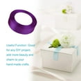 thumbnail image 4 of Gift Wrap Ribbon Wedding Clothes Making Supply Multi-color DIY Craft Accessories Festival Fabric Polyester Ribbons Box Ornaments Dark Purple, 4 of 7