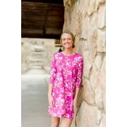 The Pioneer Woman Floral A-Line Knit Dress with 3/4-Sleeves, Womens