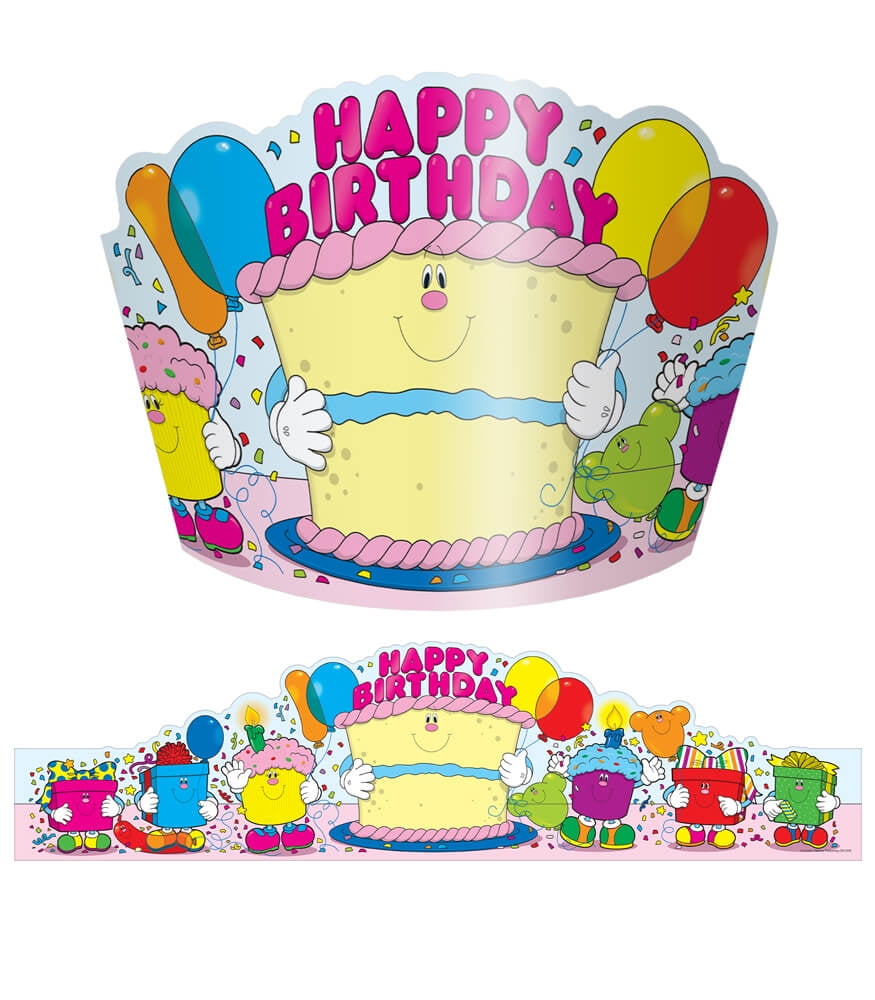 Carson Dellosa Education Happy Birthday Crowns 30 pieces per pack