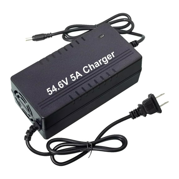 54.6V 5A Charger DC 5.5x2.1mm Plug for 48V Ebike Battery Lithium Battery Pack