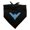 Black, variant on Batman Nightwing Logo Dog Pet Bandana