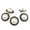 Black Silver, variant on 5 PCS Gold Pearl Buttons Plastic Shank for Garment Clothing Accessories Fit Sewing Scrapbooking Garment DIY Decoration