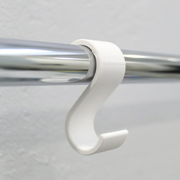 Closet, Bathroom S hook | Minimalist Design | 7/8" Rod
