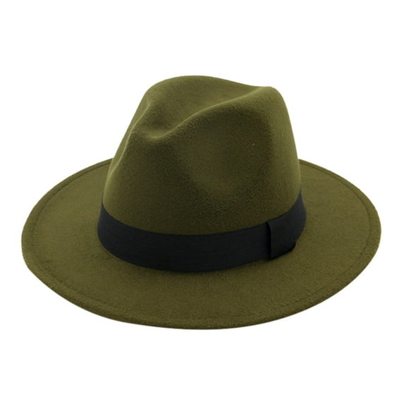 Dowegor Chapeaux pour Femmes, Hommes Femmes Vintage Grand Chapeau avec Boucle de Ceinture Chapeaux Ajustables