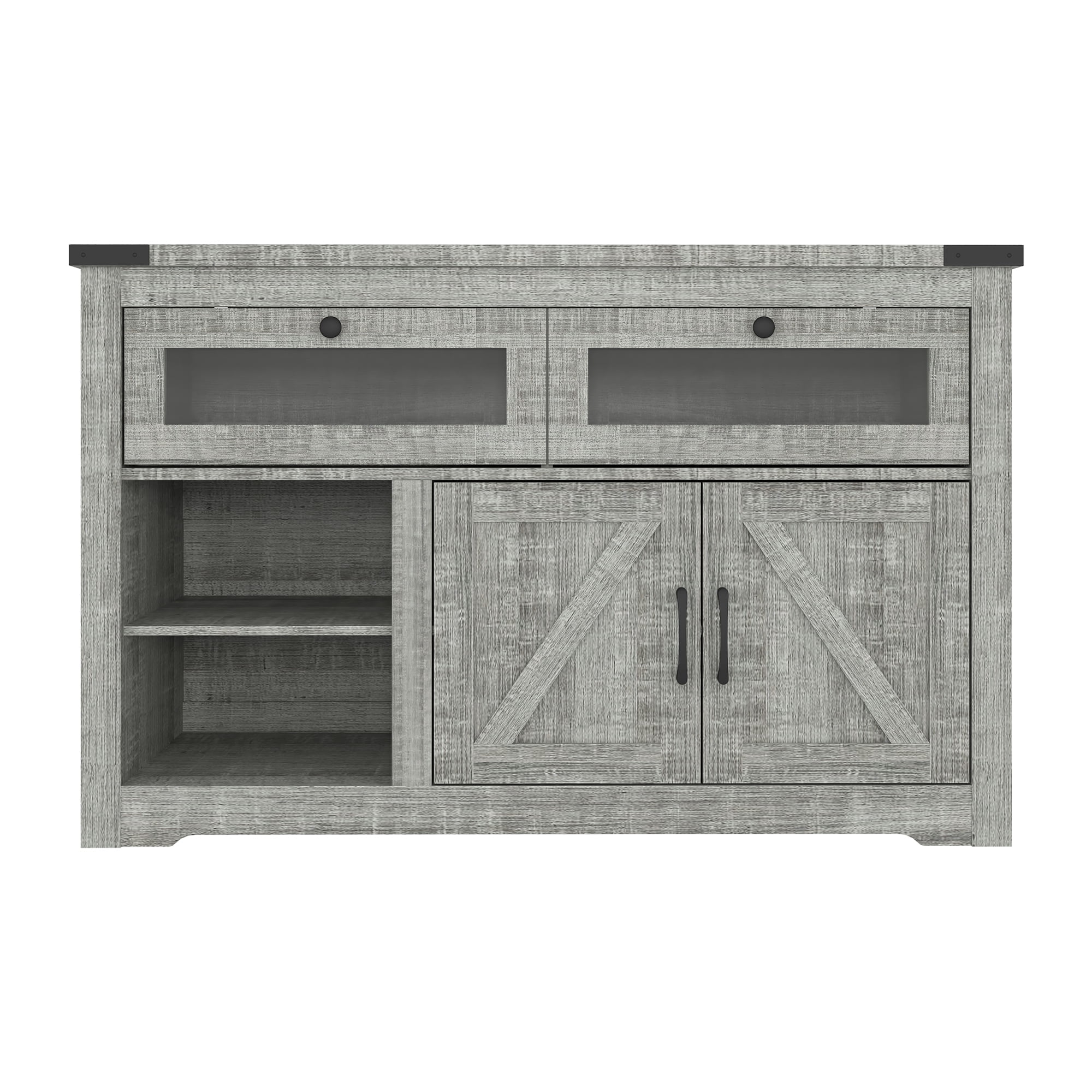 YYAo Rustic Wooden Chest of Drawers, 55" TV Stand Dresser with LED Light and USB Outlets, Organizer Storage Cabinet for Bedroom, Hallway, Entryway, Gray YYAo Rustic Wooden Chest of Drawers, 55" TV Stand Dresser with LED Light and USB Outlets, Organizer Storage Cabinet for Bedroom, Hallway, Entryway, Gray