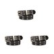 thumbnail image 4 of Sonducket Nuevo cinturón de moda de cadena Punk para mujer, cinturón ajustable con ojal de doble con cadena de ojal, cinturones decorativos Type1 NO1 Sonducket CBP140348, 4 of 6