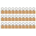thumbnail image 1 of 30 Piezas Llaveros de Madera en Forma de Cuadrado en Blanco Llaveros de Madera DIY Etiquetas para Llaves Regalos DIY, 1 of 5