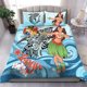 thumbnail image 1 of Juego de cama Tonga - Niñas polinesias con tiburón, 1 of 4