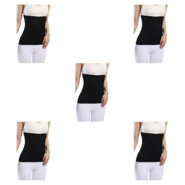 Thinsony Breathable And Moisture Absorbing Waist Back Support For Added Comfort Skin thicken black M 5Set