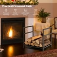 thumbnail image 6 of Gymax Firewood Rack Fireplace Log Holder Wood Steel Stove Bracket Stacking Rack, 6 of 9
