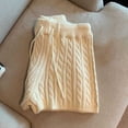 thumbnail image 5 of Arlun Womens Cable Knit Shorts Casual High Waist Drawstring Slim Fit Stretchy Yoga Shorts 2026 Spring and Summer Casual Soft Comfortable Solid Color Sweatshorts Beige M, 5 of 5