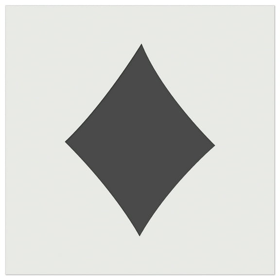 Card Suit Diamonds DIY Cookie Wall Craft Stencil - 5.5 Inch