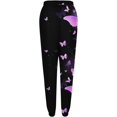 thumbnail image 4 of Casual Clashing Colours Trousers for Women Elastic Waist Sporty Gym Fit Jogger Sweatpants Track Cuff Pants, 4 of 5