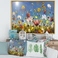 thumbnail image 2 of Designart 'Wildflowers and Daisies In Summer Garden Field II' Traditional Framed Canvas Wall Art Print, 2 of 5