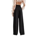 thumbnail image 6 of Women'S High-Waisted Elegant Straight-Cut Business Suit Pants Black XL, 6 of 10