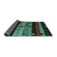 thumbnail image 2 of Ahgly Company Indoor Rectangle Oriental Turquoise Blue Modern Area Rugs, 2' x 3', 2 of 4