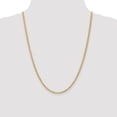 thumbnail image 2 of 14K Yellow Gold bracelet Spiga (Wheat) chain Flat 24 in 3 mm, 2 of 5