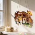 thumbnail image 3 of WWG 2D Acrylic Horse Suncatcher Window Decor with Chain 20cm Stained Glass Style Light Filtering Hanging Ornament for Indoor Outdoor Patio Garden Decoration, 3 of 6