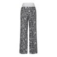 thumbnail image 5 of Dyegold Lounge Pants Women Comfy Casual Pajama Y2k Pants Floral Print Drawstring High Waist Wide Leg Palazzo Lounge Pants, 5 of 6