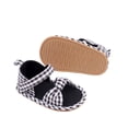 thumbnail image 4 of Shoes For Babies Baby'S New Summer Toddler Shoes Wear Non-Slip Breathable Sweatproof Plaid Bow Soft Soled Cloth Shoes Shoes Baby Toddler Girls Boys, 4 of 8