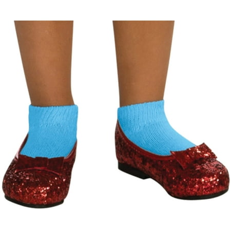 Morris Costumes Toddlers Glittery Look Dorothy Sequin Bow Shoes Red 10, Style RU39920T