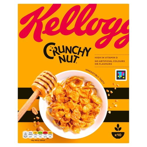 Kellogg's Crunchy Nut Original Breakfast Cereal 300g, British Import (Pack of 3)
