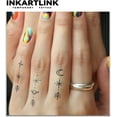 thumbnail image 2 of shiyou-Tattoo Tech, 2 Sheets Medium Semi Permanent Tattoo, Temporary Tattoos, Last 1-2 Weeks, Waterproof, Realistic Look, No Adhesive, No Reflection (Minimalist Lines), 2 of 4