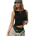 thumbnail image 3 of Women'S Summer Slim High Elastic Sleeveless Sports Vest, 3 of 9