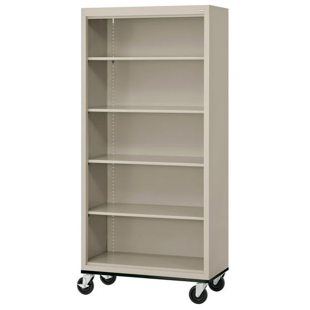 Sandusky Lee Heavy Duty Commercial Mobile Metal Bookcase