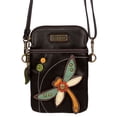 thumbnail image 1 of Bolso bandolera CHALA para teléfono celular piel sintética multicolor Libélula Negro, 1 of 3