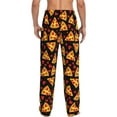 thumbnail image 3 of Picia Cartoon Pizza Mens Soft Woven Cotton Elastic Waistband Sleep Pajama Pant Lounge Sleep Pant With Pockets And Drawstring-Small, 3 of 9
