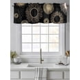 thumbnail image 4 of Black Circle Valances for Windows Lines Modern Abstract Art Modern Rod Pocket Curtains Valance Short Window Treatment Drapes for Living Room, Bedroom Bathroom 56"&nbsp;W x 16" L, 4 of 5