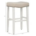 thumbnail image 6 of WestinTrends 29 inch Bar Stool for counter, Kitchen, Dining, with Solidwood Leg (Set of 2), Black, 6 of 8