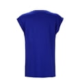 thumbnail image 4 of Unir Women's Casual Sleeveless Tank Top, Loose Fit Crew Neck Basic T-Shirt, 1 Piece, M-XXL Plus Size Friendly, 4 of 7