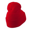 thumbnail image 4 of Halloween Solid Image of the Grim Reaper Embroidered Long Beanie - Red OSFM, 4 of 5