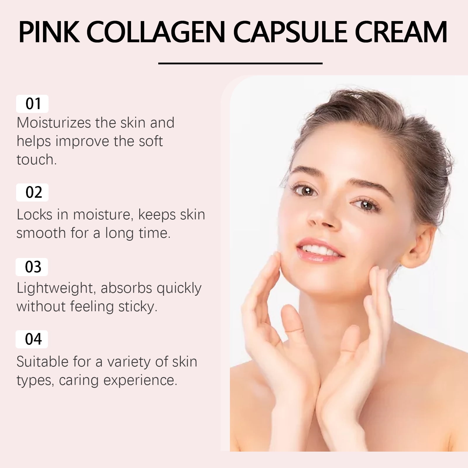 Blue Shell 3pc Moisturizing Collagen Capsule Cream Hydrating and Resurfacing Locks in Moisture Firming Facial Treatment Capsule Cream