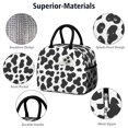 thumbnail image 4 of Cow Print Pattern Insulated Leakproof Lunch Box for Work, Lunch Bag for Women Men, Loncheras Para Mujer for Beach Travel Picnic Camping, 4 of 6