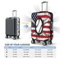 thumbnail image 4 of Haiem Vintage Baseball American Flag Pattern Luggage Cover Printed Suitcase Covers for Luggage Elastic Washable Suitcase Protector Fits 18-32 Inch Luggage-X-Large, 4 of 7