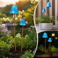 thumbnail image 5 of 2 Pack Vintage Iron Mushroom Ground Stake, Painted Metal Garden Ornament Flower Bed Planter Porch Yard Landscapes Decor, 5 of 7