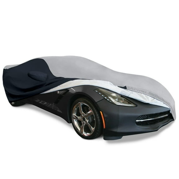 2014-2019 C7 Stingray, Z51, Z06, Grand Sport Corvette Ultraguard Plus Car Cover - Indoor/Outdoor Protection Gray/Black
